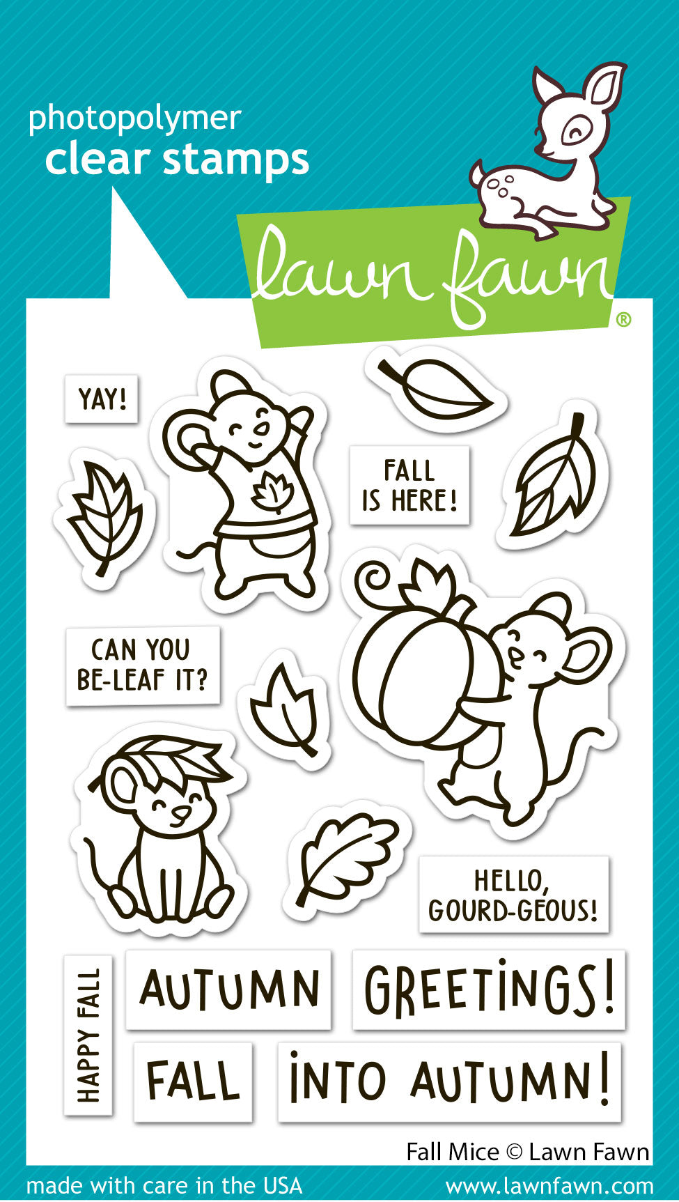 Lawn Fawn - Fall Mice