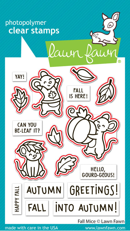 Lawn Fawn - Fall Mice Lawn Cuts