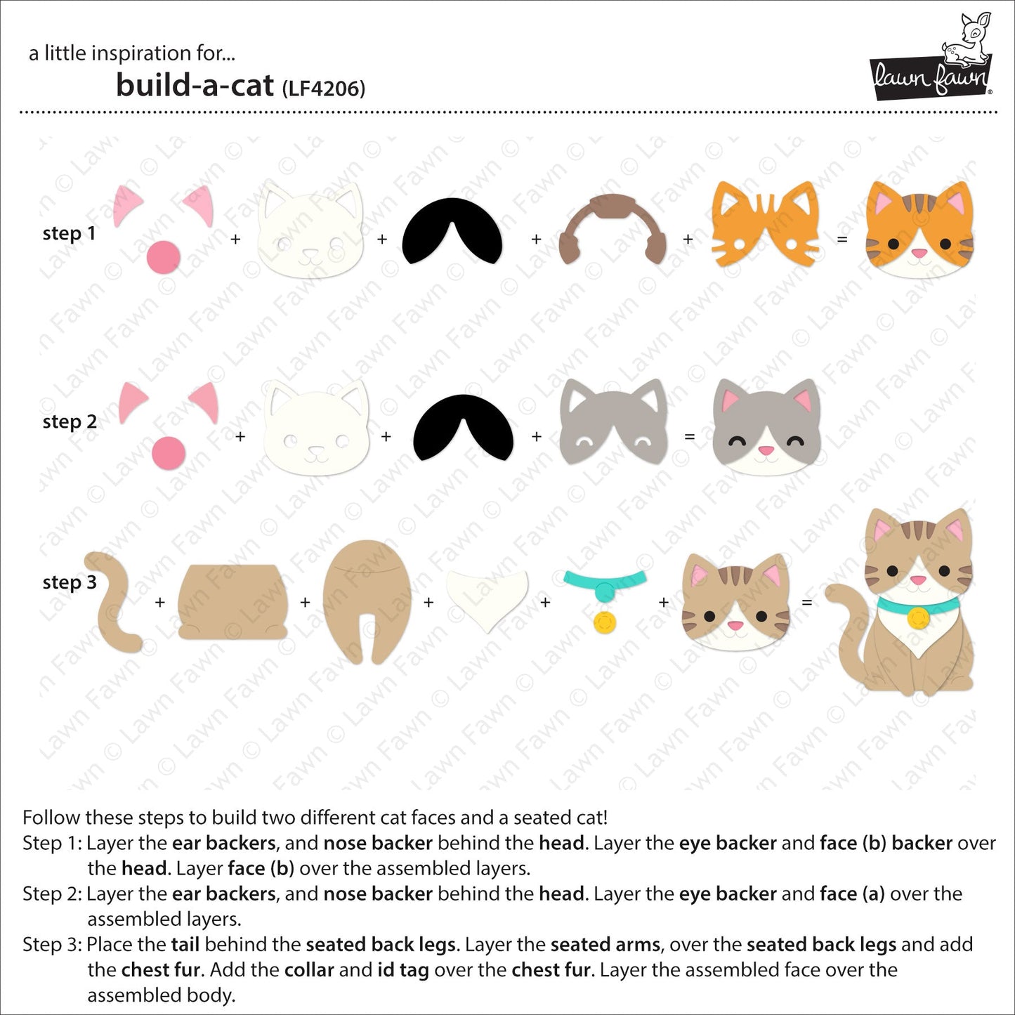 Lawn Fawn - Build-A-Cat