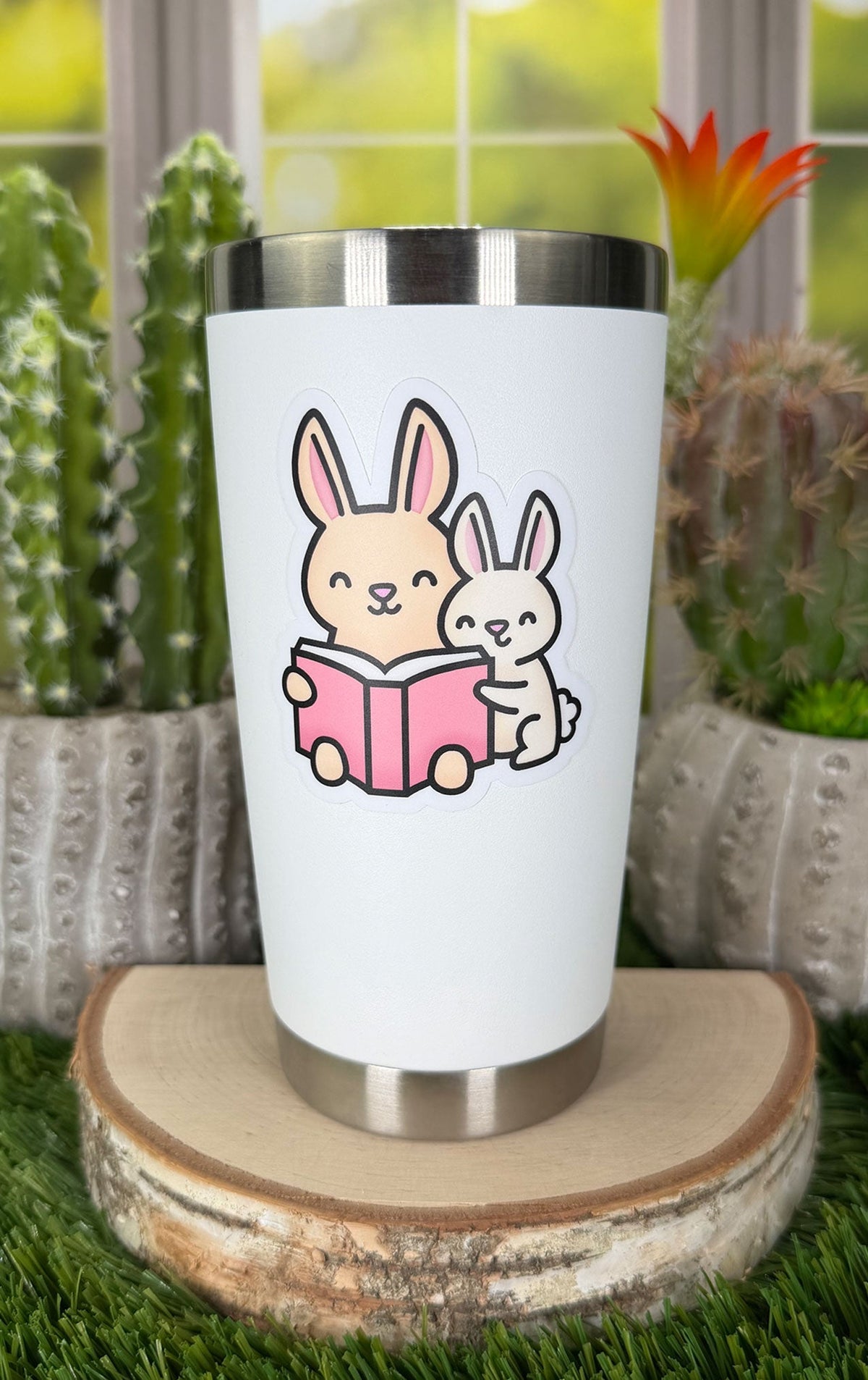 Lawn Fawn - Reading Bunnies Vinyl Sticker