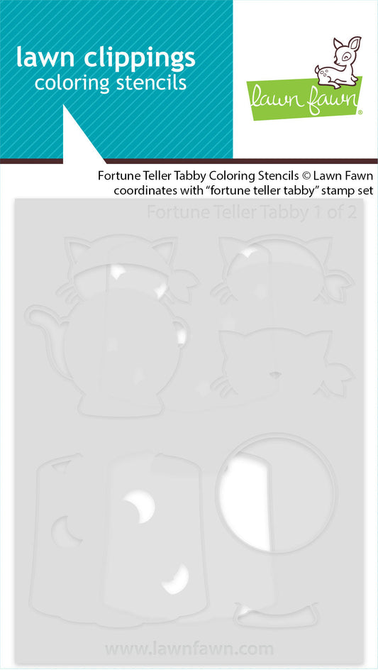 Lawn Fawn - Fortune Teller Tabby Coloring Stencils