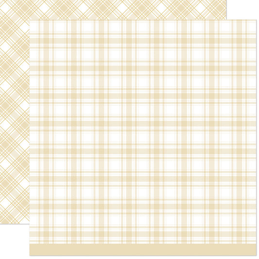Lawn Fawn - Let It Shine Holiday Plaids - Cozy Cabin 12x12"