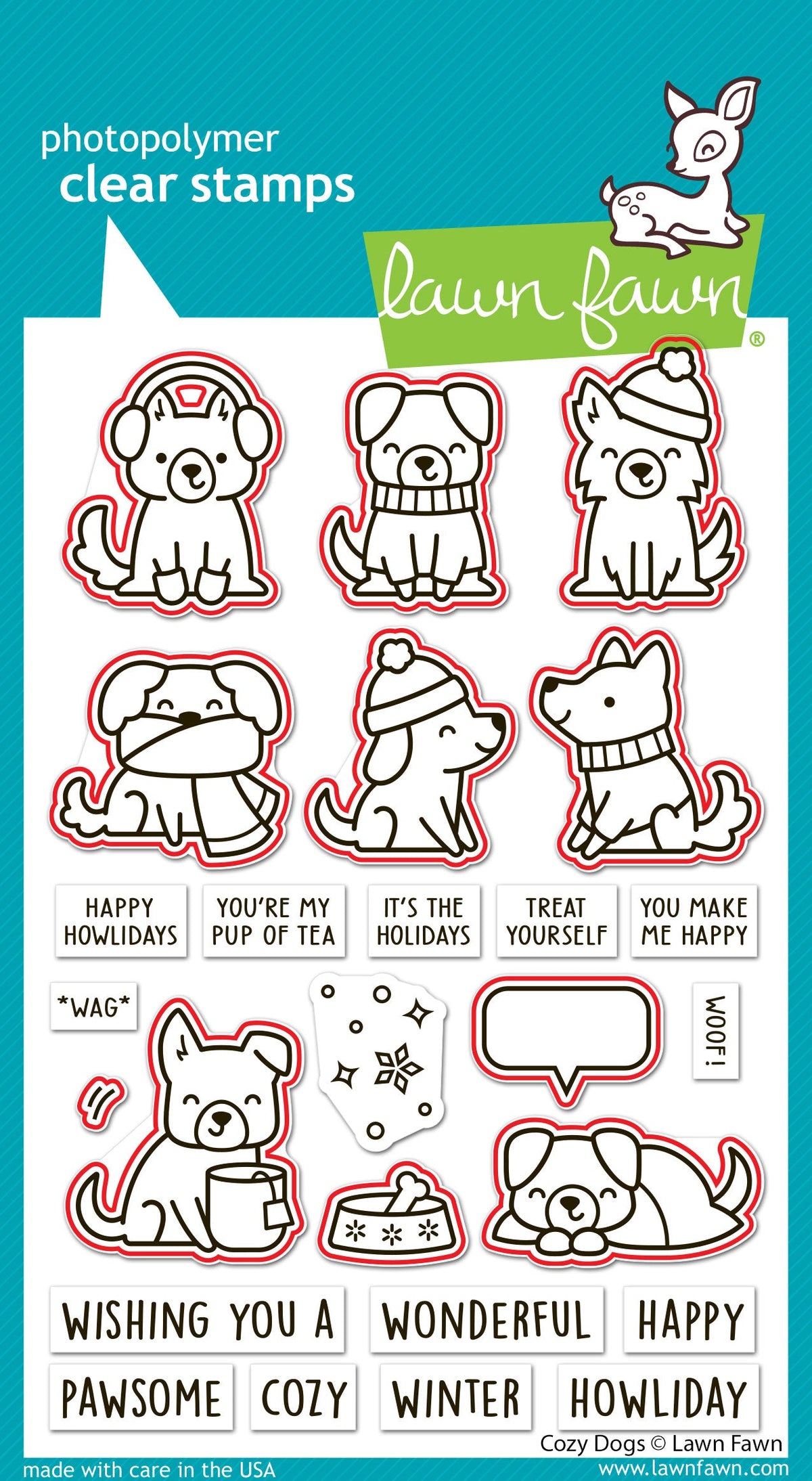 Lawn Fawn - Cozy Dogs Lawn Cuts