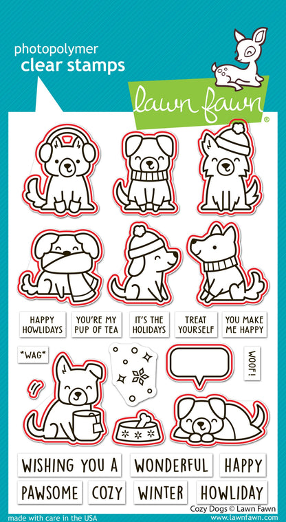 Lawn Fawn - Cozy Dogs Lawn Cuts
