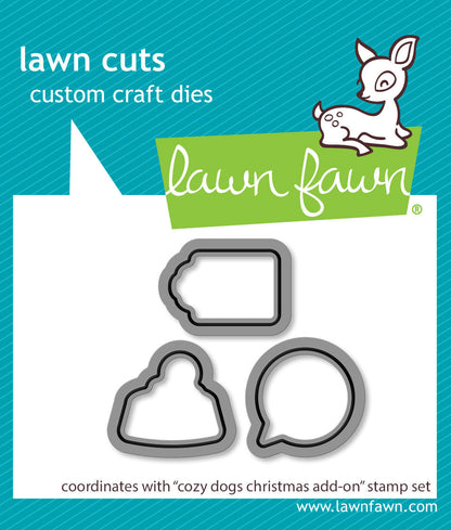 Lawn Fawn - Cozy Dogs Christmas Add-On Lawn Cuts
