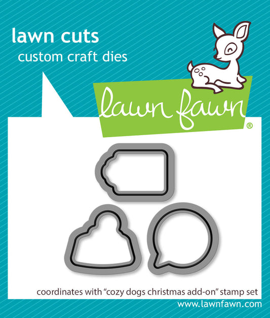 Lawn Fawn - Cozy Dogs Christmas Add-On Lawn Cuts