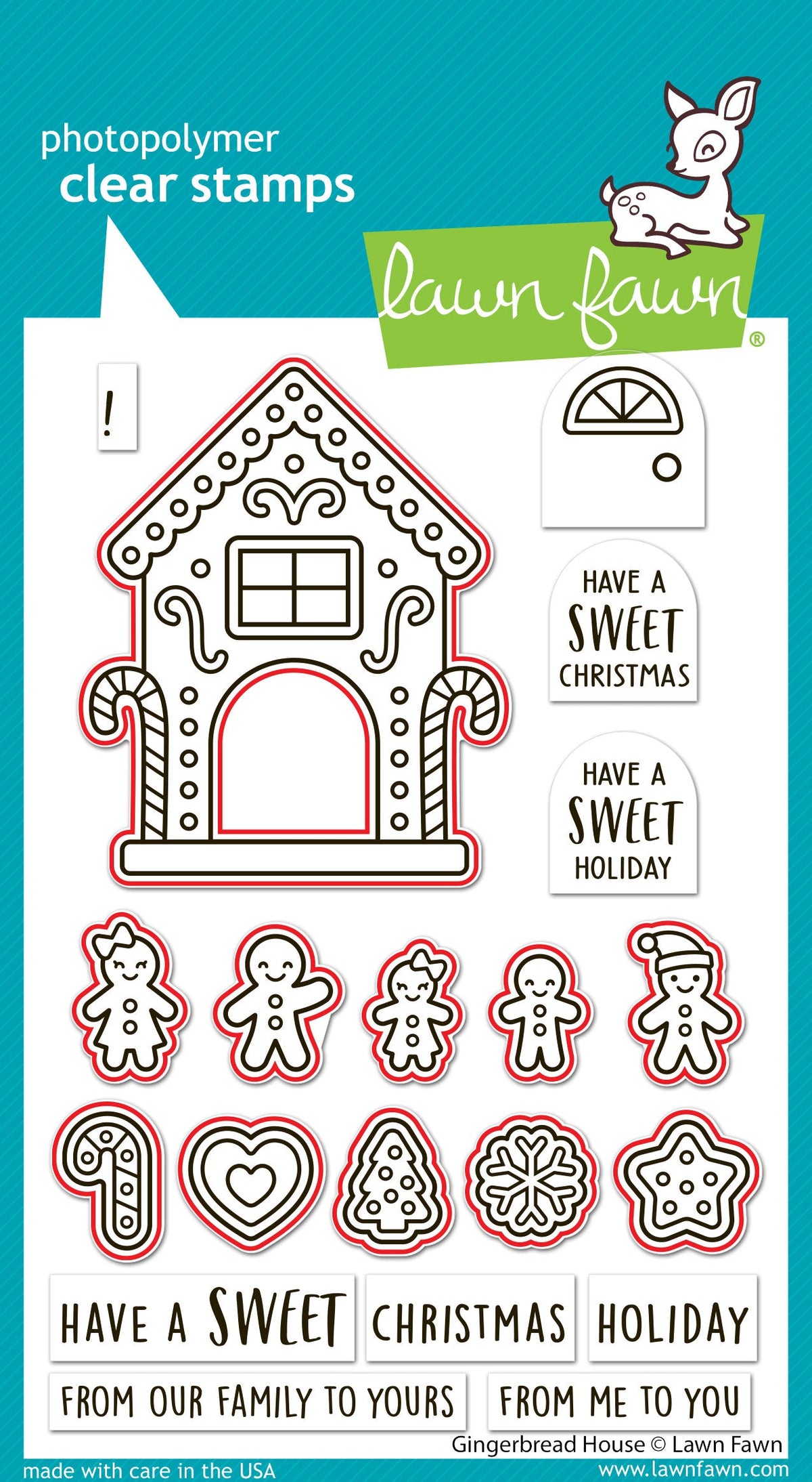 Lawn Fawn - Gingerbread House Lawn Cuts
