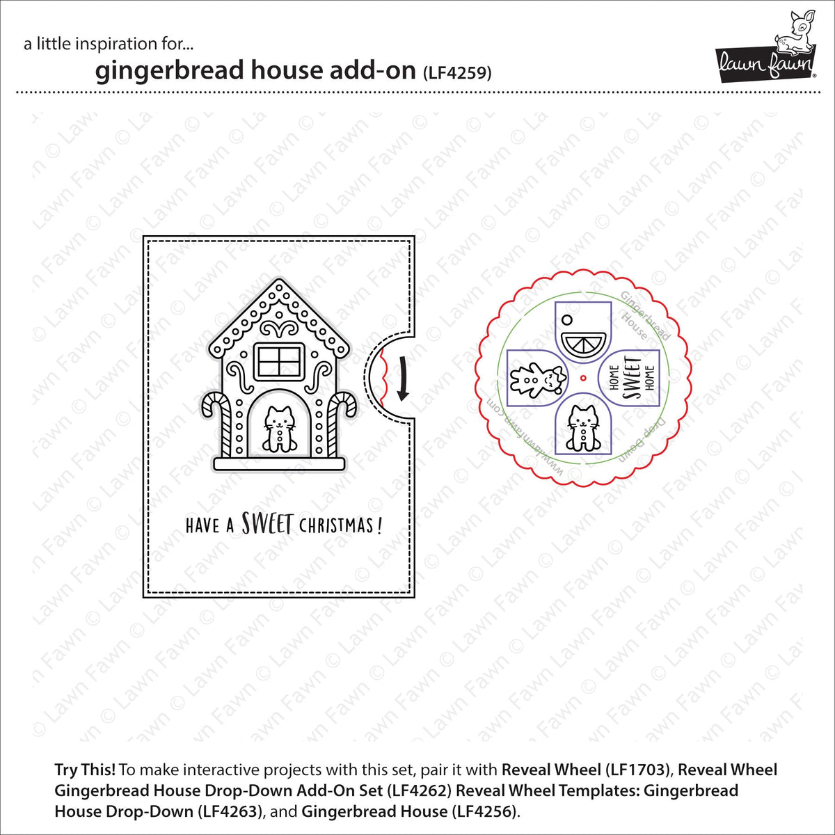 Lawn Fawn - Gingerbread House Add-On