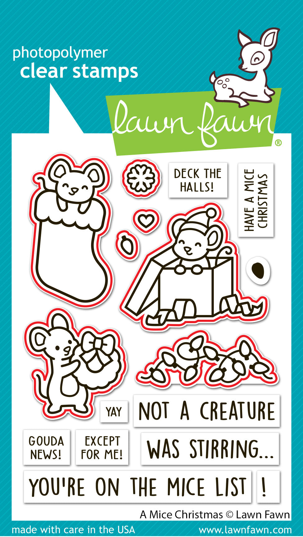 Lawn Fawn - A Mice Christmas Lawn Cuts