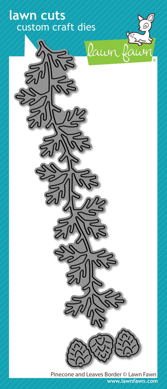 Lawn Fawn - Pinecone And Leaves Border
