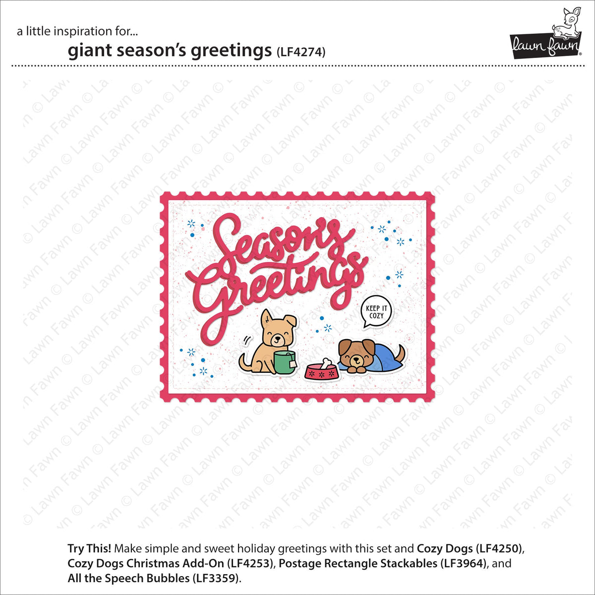 Lawn Fawn - Giant Season'S Greetings