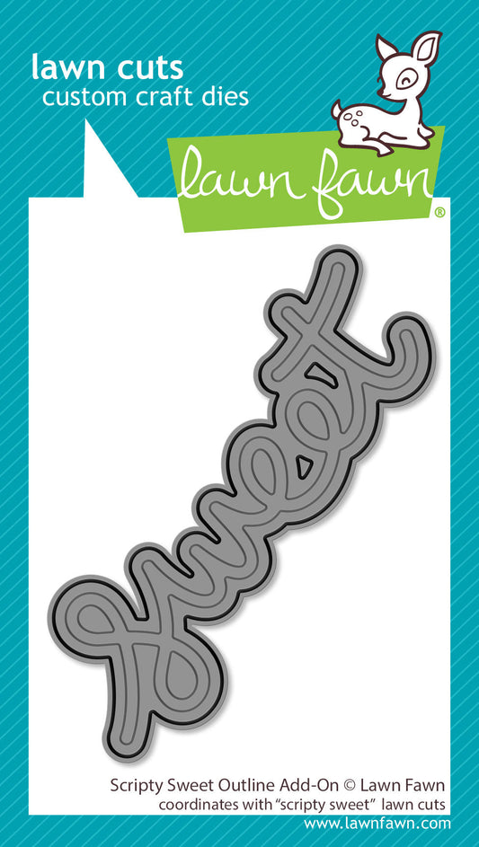Lawn Fawn - Scripty Sweet Outline Add-On