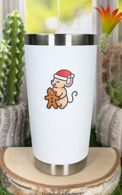 Lawn Fawn - Gingerbread Mouse Vinyl Sticker