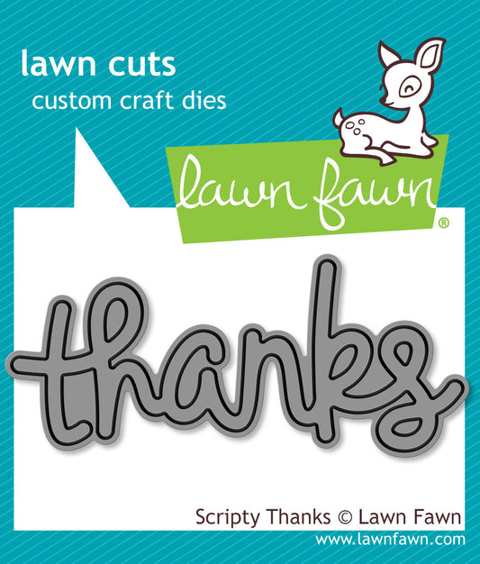 Lawn Fawn - Scripty Thanks
