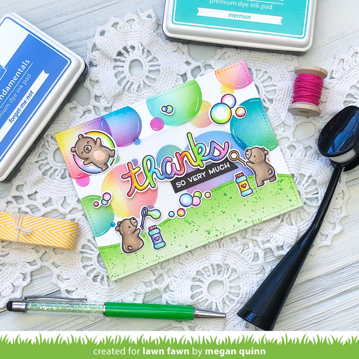 Lawn Fawn - Bubbles Stencil