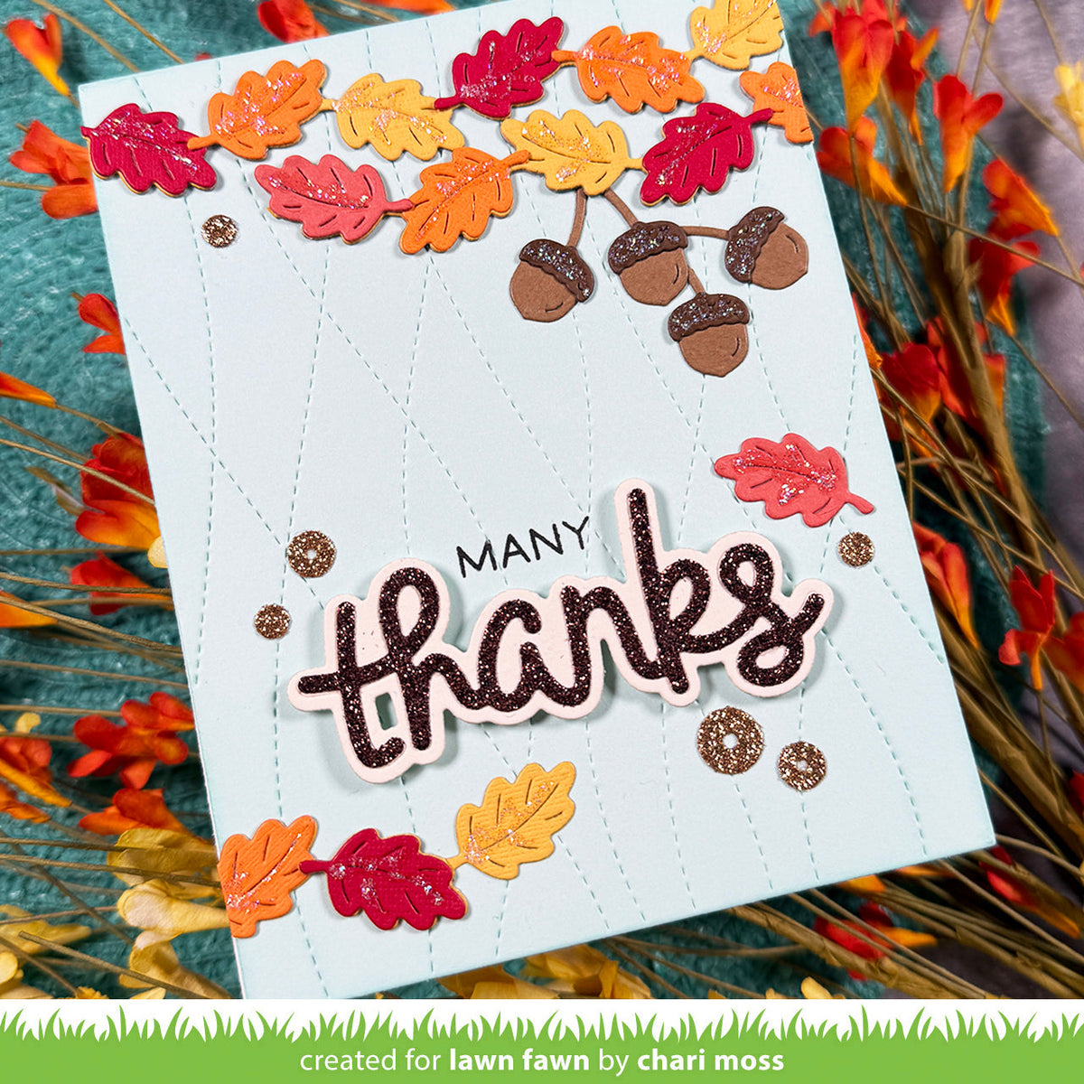 Lawn Fawn - Leaf And Acorn Border