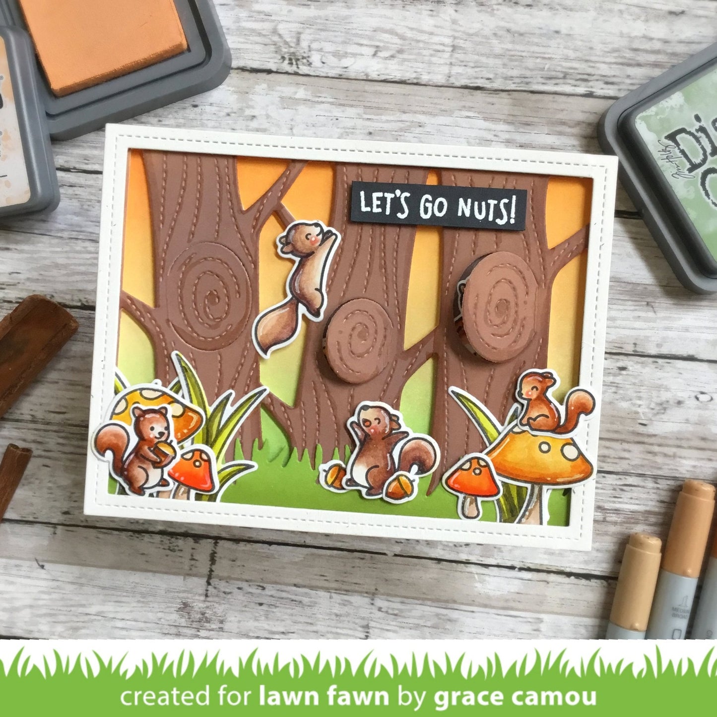 Lawn Fawn - Let's Go Nuts