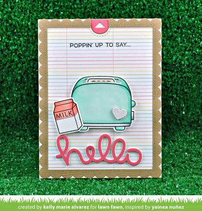 Lawn Fawn - Scripty Hello