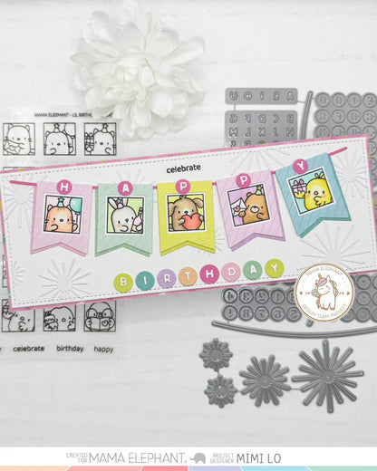 Mama Elephant - String Of Letters - Creative Cuts