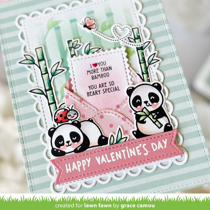 Lawn Fawn - I Heart Pandas Add-On
