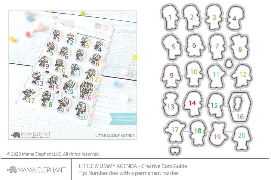Mama Elephant - Little Mummy Agenda - Creative Cuts