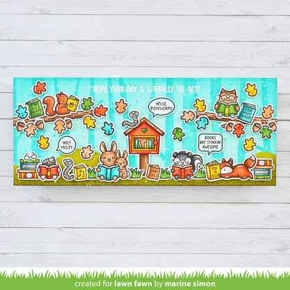 Lawn Fawn - Little Woodland Library