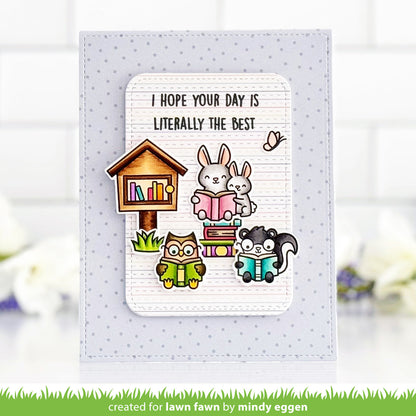 Lawn Fawn - Little Woodland Library