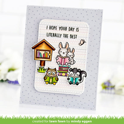 Lawn Fawn - Little Woodland Library