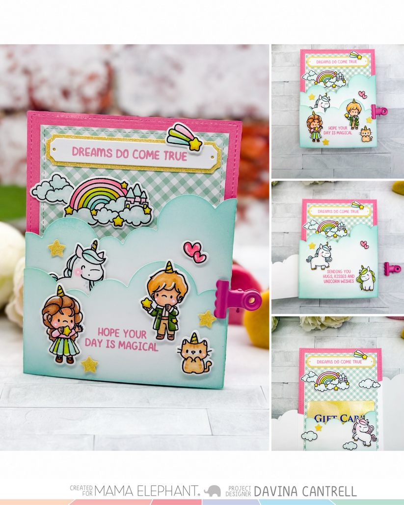 Mama Elephant - Stitched Tea Tags - Creative Cuts