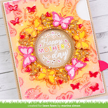 Lawn Fawn - Magic Iris Butterfly Wreath Add-On
