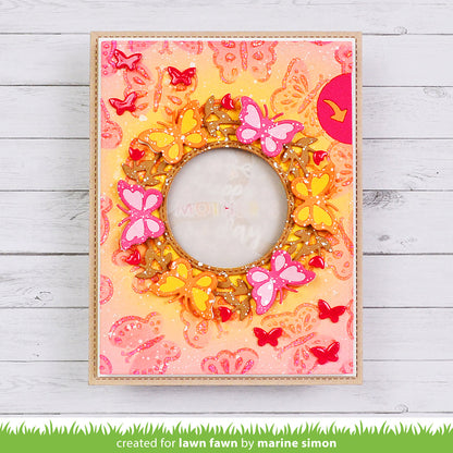 Lawn Fawn - Magic Iris Butterfly Wreath Add-On