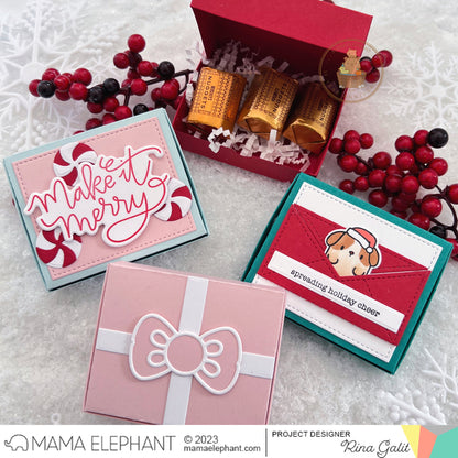 Mama Elephant - Mini Bow Box - Creative Cuts