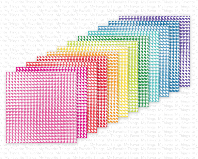 My Favorite Things - Houndstooth Brights Paper Pad 6x6"