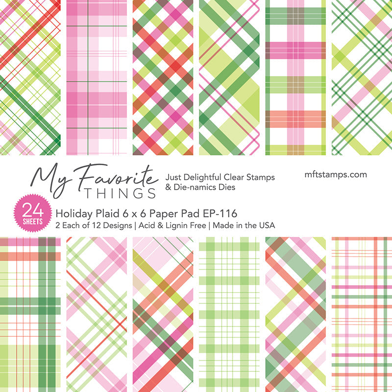 My Favorite Things - Holiday Plaid Paper Pad 6x6"