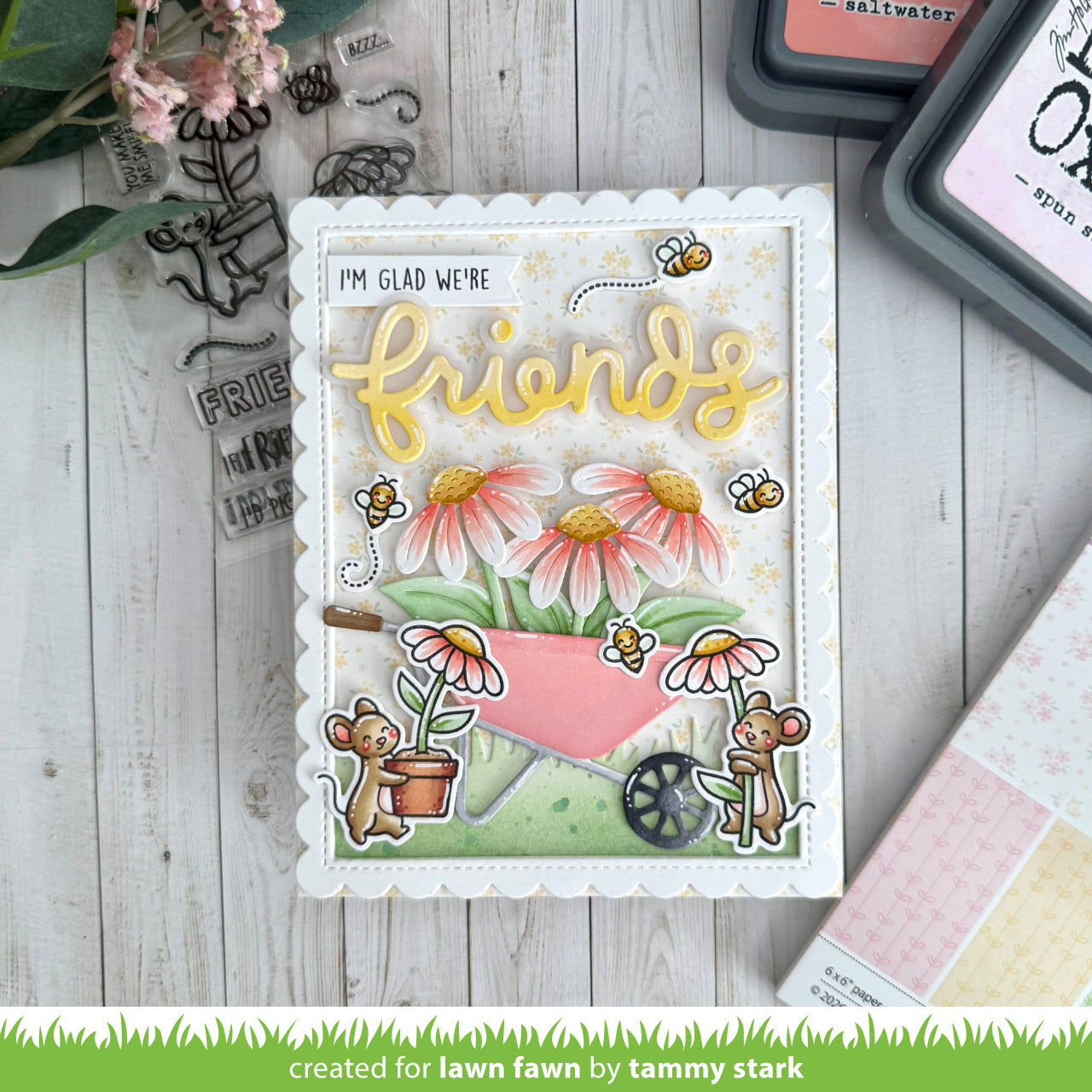 Lawn Fawn - Mice Flowers