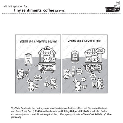 Lawn Fawn - Tiny Sentiments: Coffee