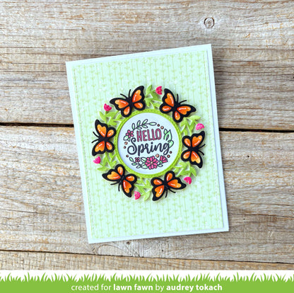 Lawn Fawn - Magic Iris Butterfly Wreath Add-On