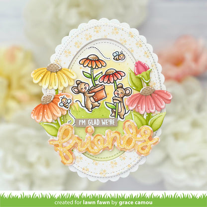 Lawn Fawn - Mice Flowers