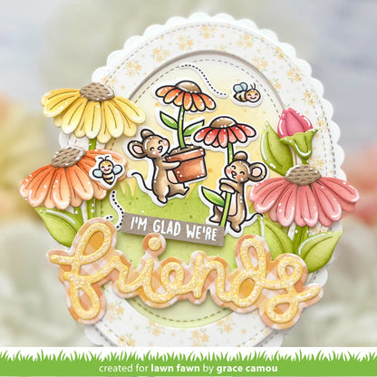 Lawn Fawn - Mice Flowers