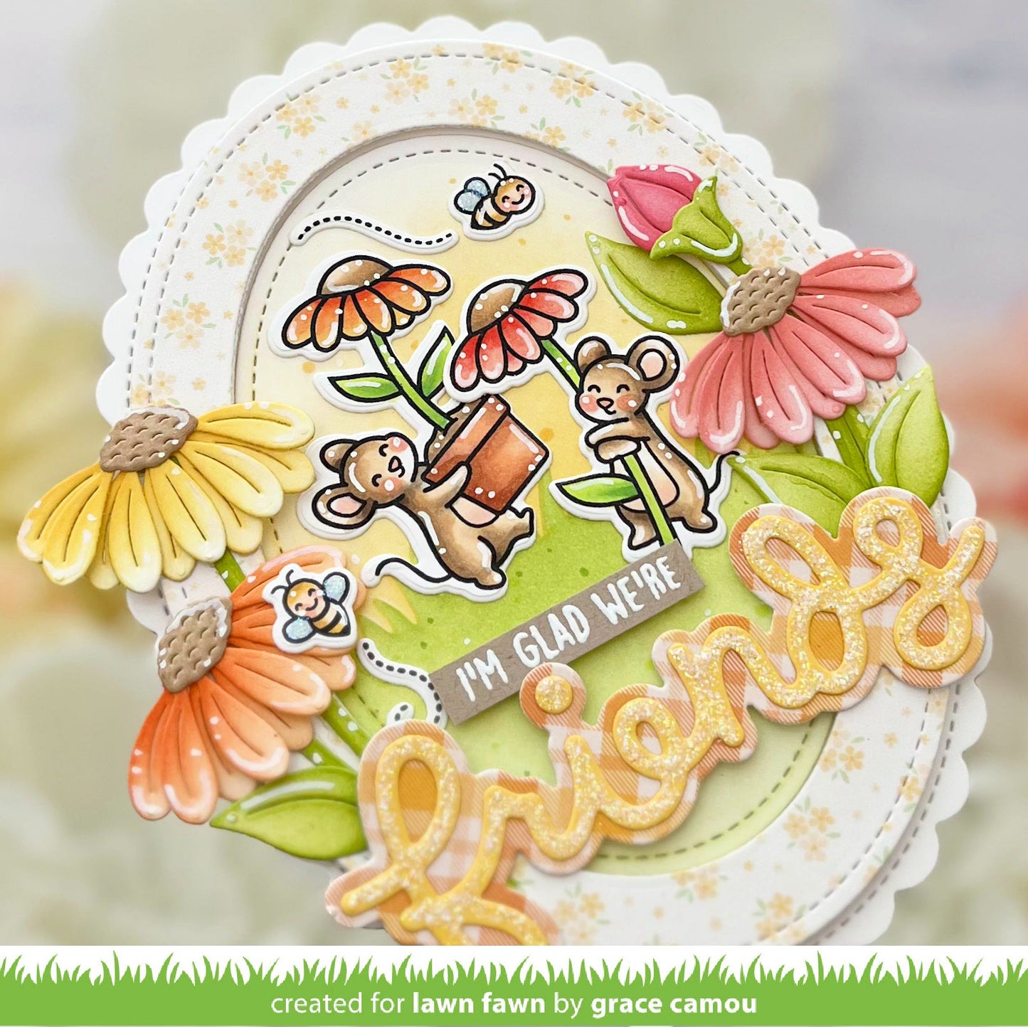 Lawn Fawn - Scripty Friends Outline Add-On