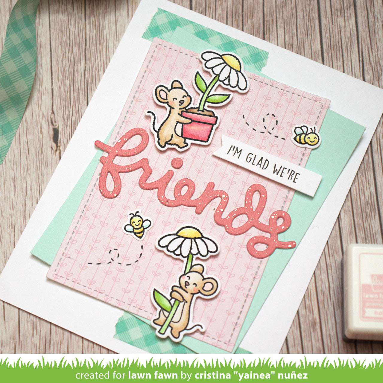 Lawn Fawn - Mice Flowers