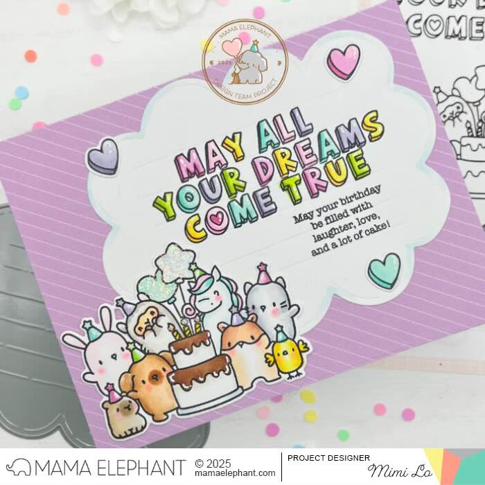 Mama Elephant - Birthday Block Set