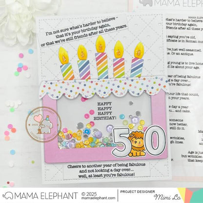 Mama Elephant - Cheeky Birthday