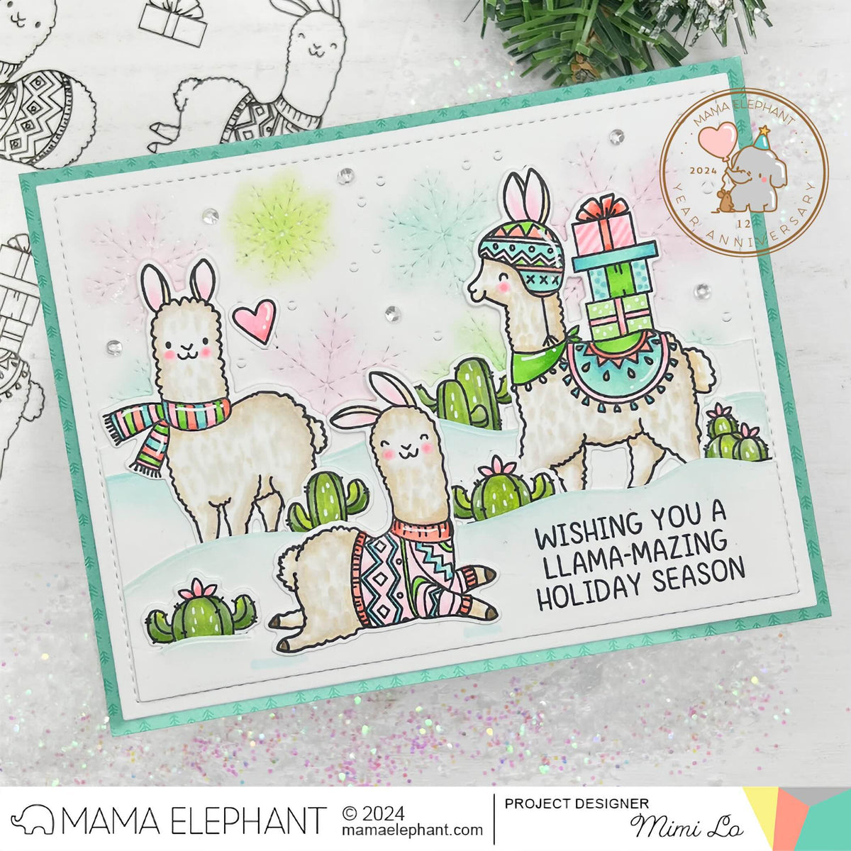 Mama Elephant - Stitched Flurries Cover - Creative Cuts