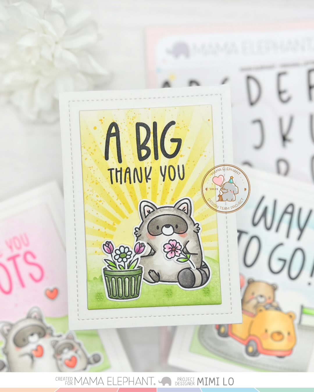 Mama Elephant - Stitched Border Frames - Creative Cuts