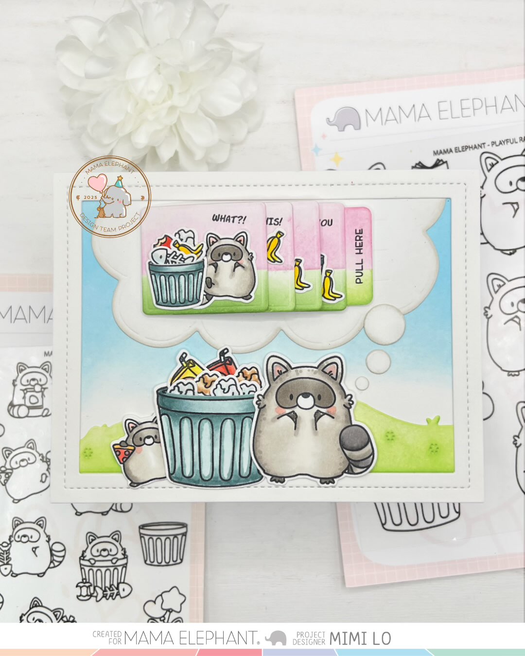 SET DEAL: Mama Elephant - Playful Raccoons