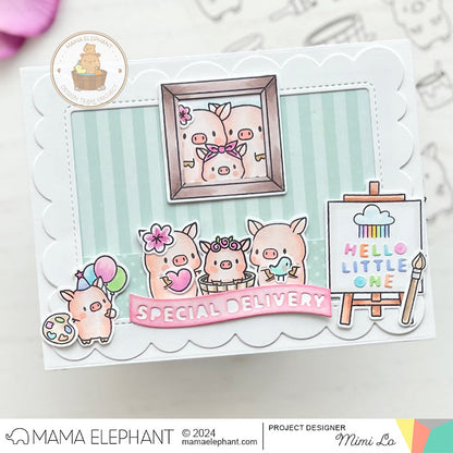 Mama Elephant - Spring Banner Greetings - Creative Cuts