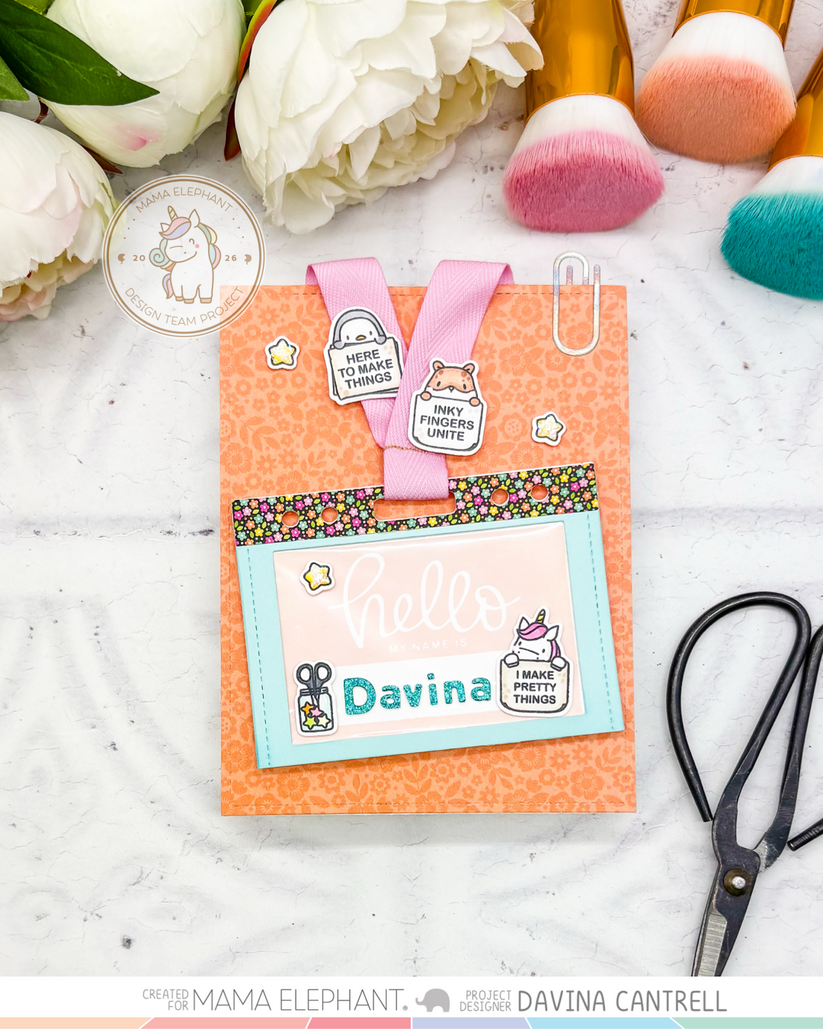 Mama Elephant - Name Tag