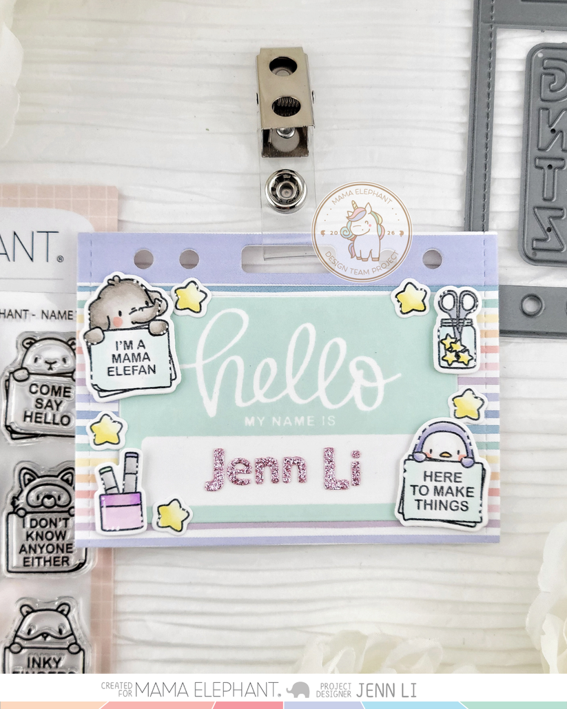 Mama Elephant - Lanyard Pocket - Creative Cuts