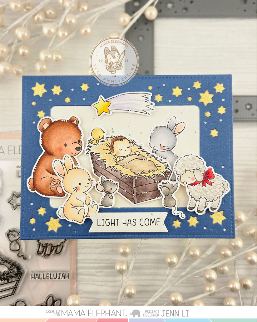 Mama Elephant - Star Clusters Frame - Creative Cuts